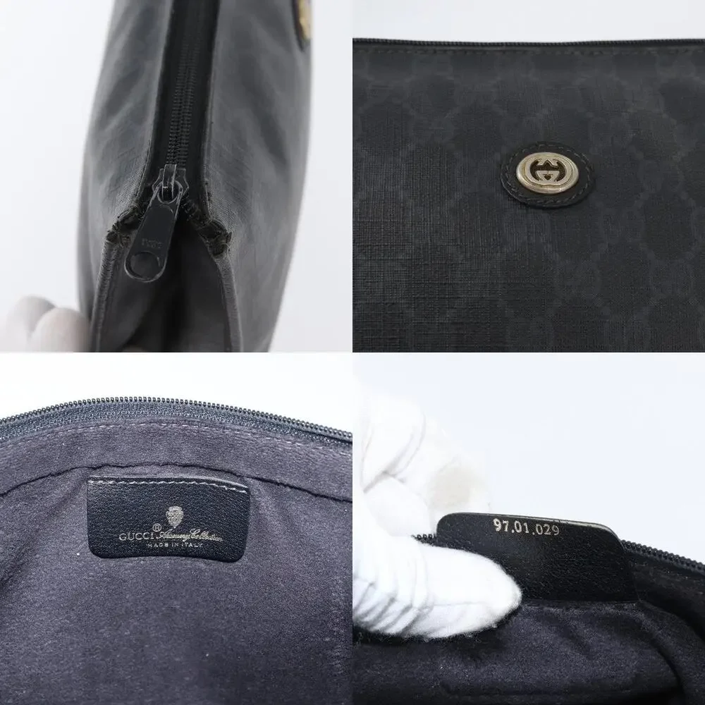 Gucci GG Supreme Old Clutch Bag Black
